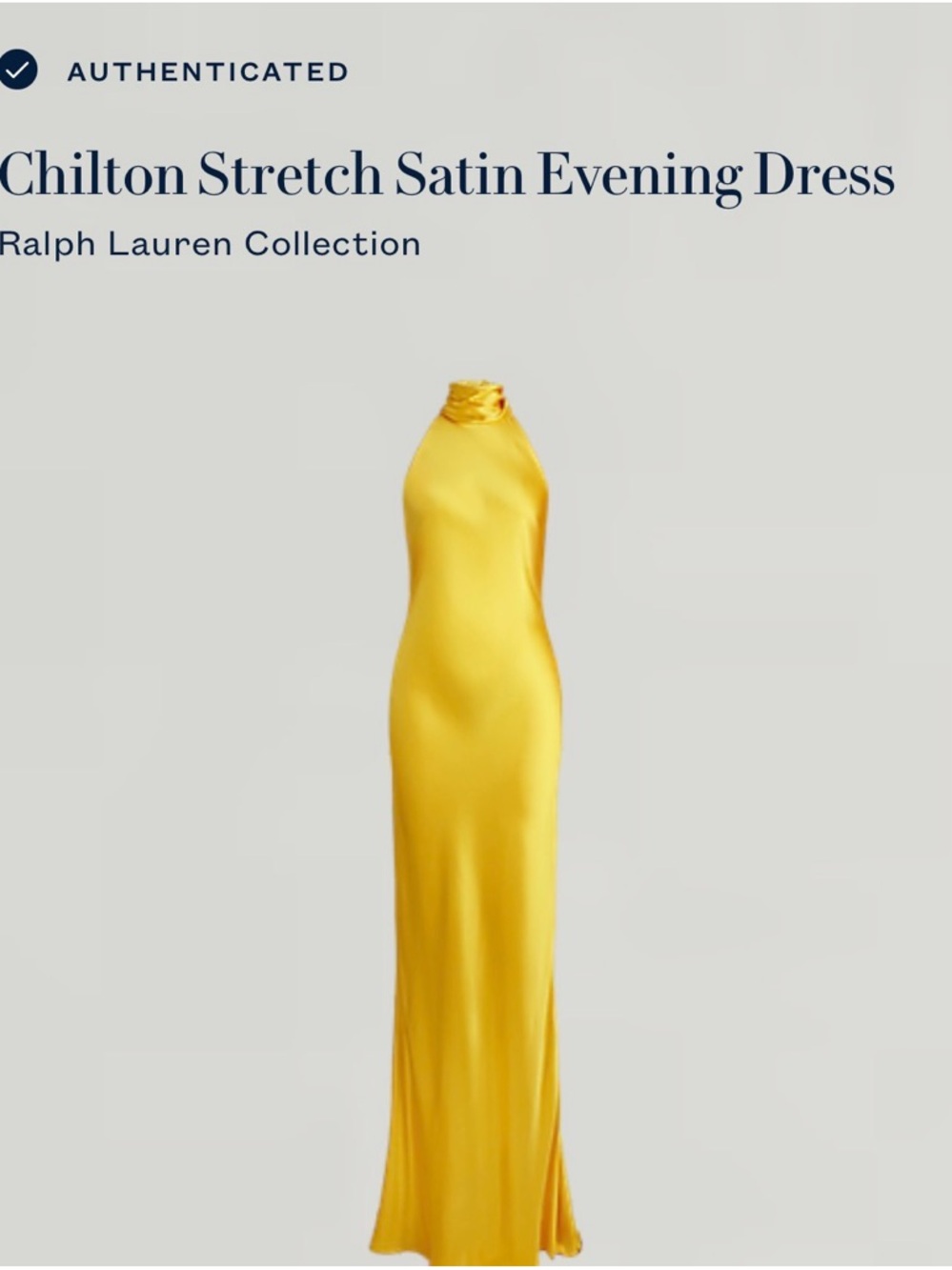 Ralph Lauren Chilton Purple Label Long Dress